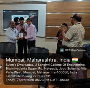 Students presenting at Nirmaan 2026